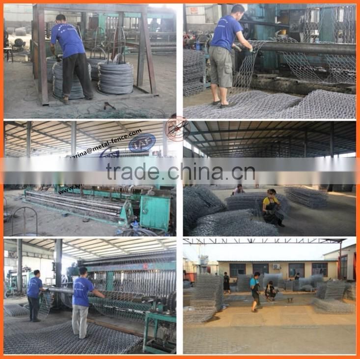 2016 Export China Supplier High Quality Galvanized Hexagonal Gabion Box