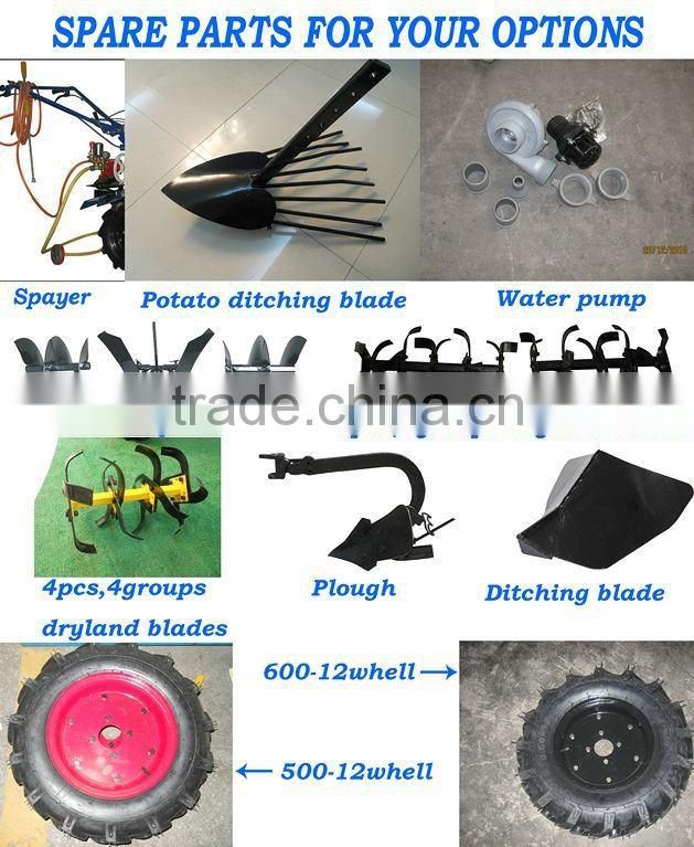 9,10 or 12HP 186F diesel engine rotary tiller