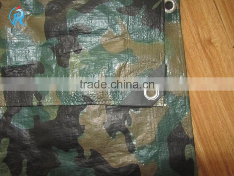 waterproof flame retardant camo tarps for hunting ground and military tent