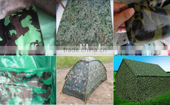 waterproof flame retardant camo tarps for hunting ground and military tent