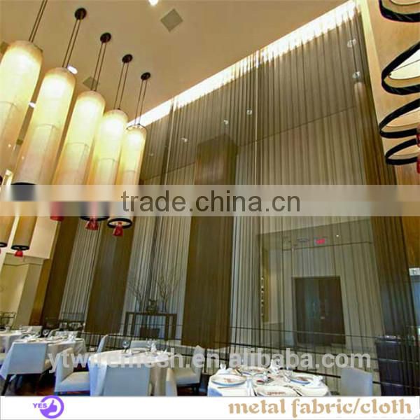 Shiny metal mesh curtain, chain link curtain, metal mesh screen