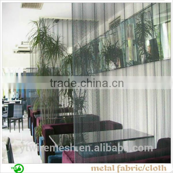 Shiny metal mesh curtain, chain link curtain, metal mesh screen