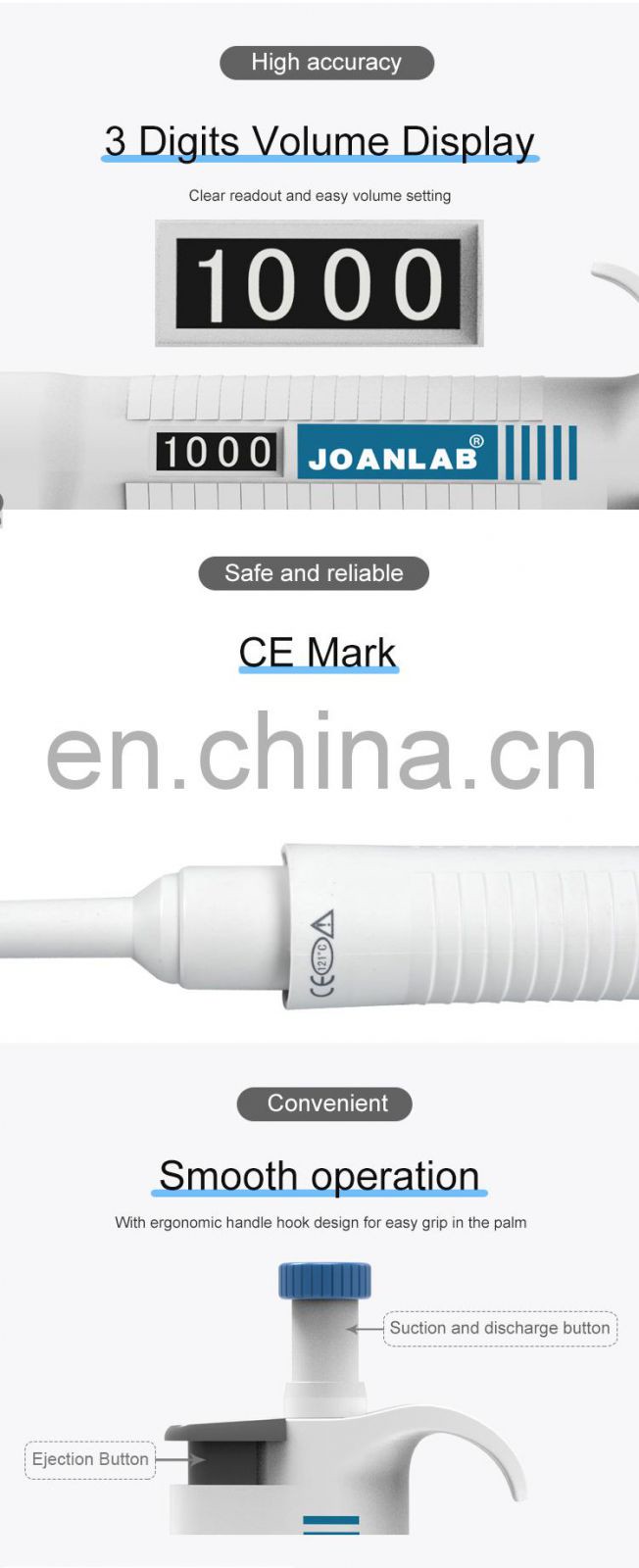 Joan Lab Disposable Whole Autoclavable Micropipette