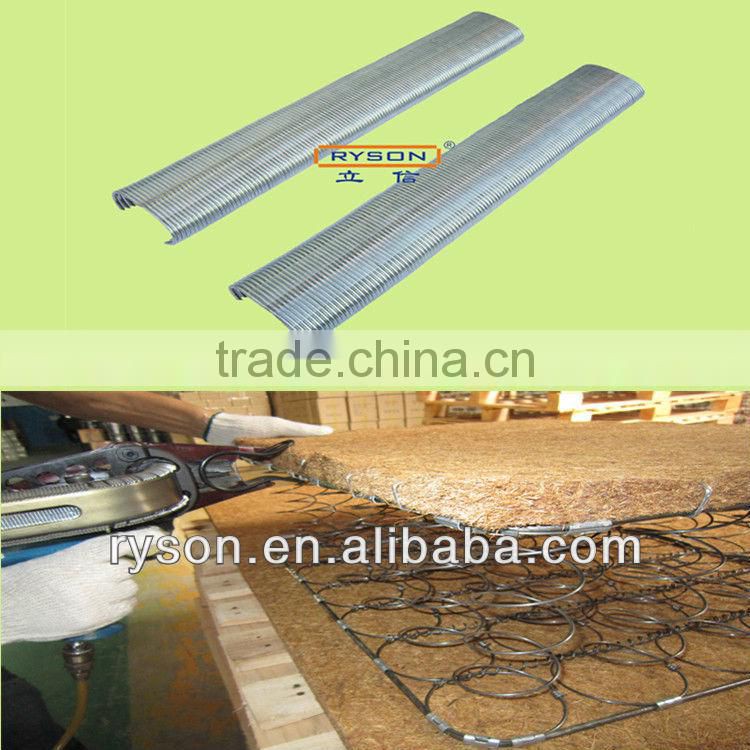 pneumatic staples C ring hog ring nails for spring mattress manufacture