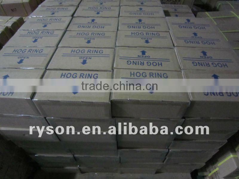 pneumatic staples C ring hog ring nails for spring mattress manufacture