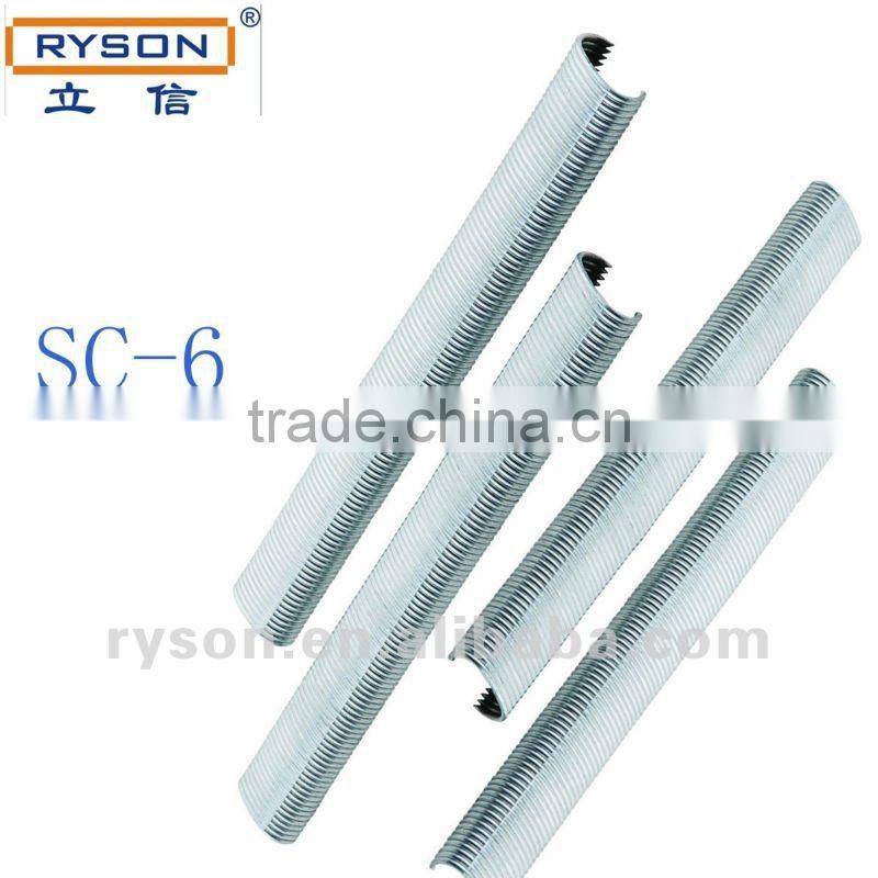 Hot selling frame staples for spring mattress C-RING nails