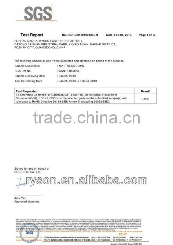 pneumatic staples C ring hog ring nails for spring mattress manufacture