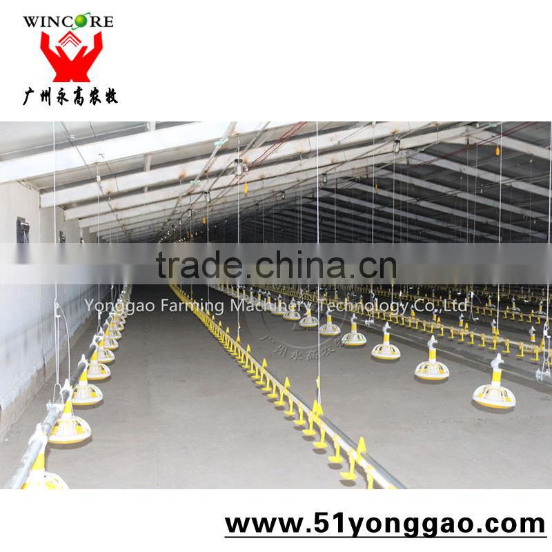 YONGGAO Professional chicken automatic feeder poultry farm waterers automatic feeding system