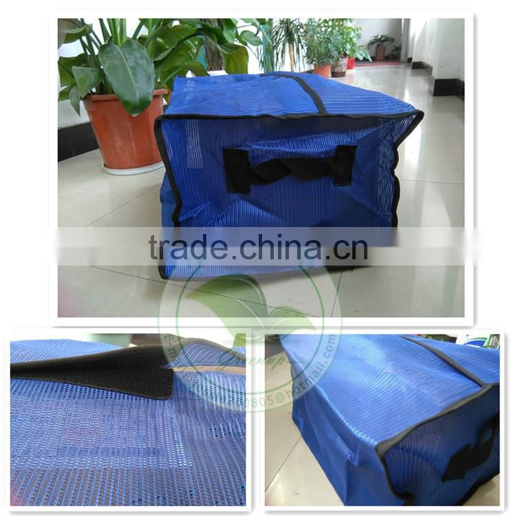 Unique Economic Blue Mesh Strap Storage Bag For Sale