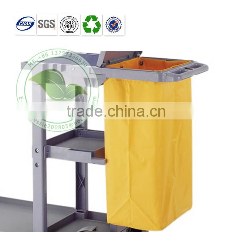 Flexible Plastic Tarpaulin Restaurant Cleaning Janitor Cart Bag