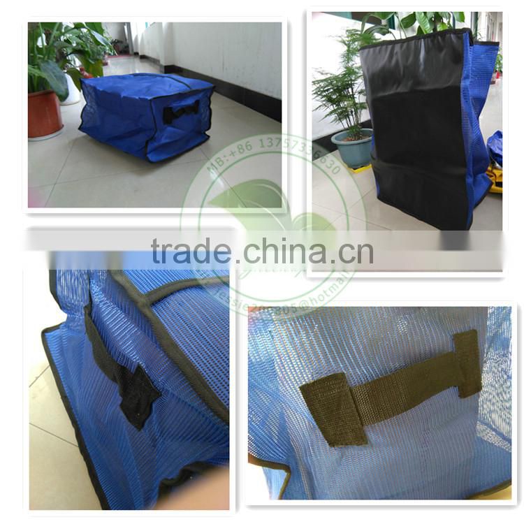 Unique Economic Blue Mesh Strap Storage Bag For Sale