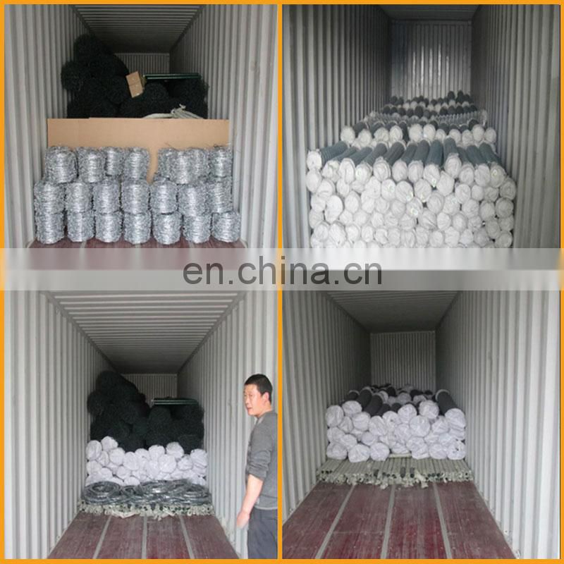 High tensile kink chain link wire mesh fence panels