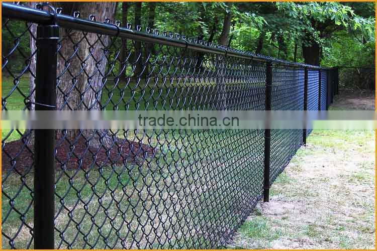 Black Color Chain Link Fence Cheap Fence Panels