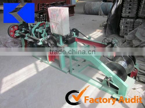 Automatic Galvanized Low carbon Steel Wires Twisted Barbed Wire Making Machines JIAKE Factory