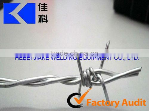 Automatic Galvanized Low carbon Steel Wires Twisted Barbed Wire Making Machines JIAKE Factory