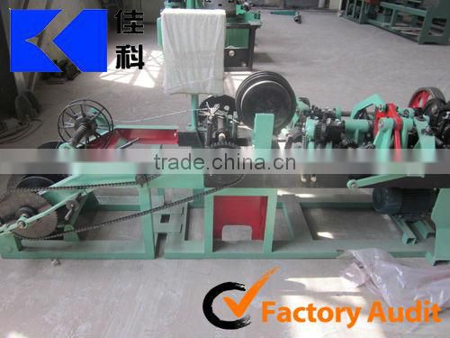 Automatic Galvanized Low carbon Steel Wires Twisted Barbed Wire Making Machines JIAKE Factory