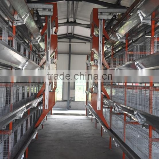 Hot galvanised low carbon steel wire material automatic chicken cage