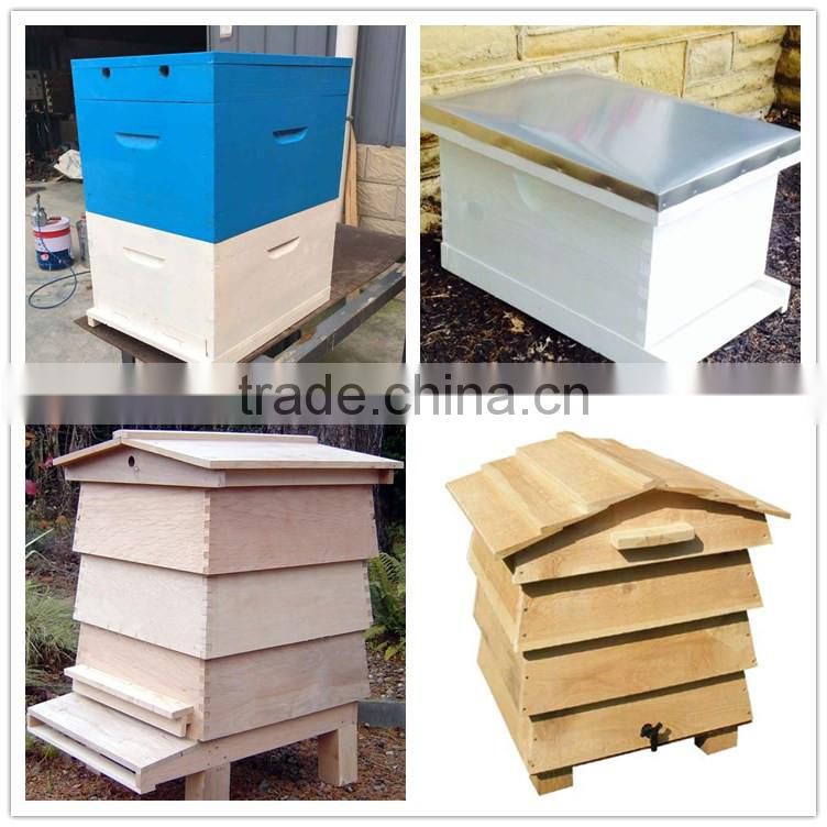With low price Chinese plastic bee hive / fir wood langstroth bee hive /pine wooden bee hive