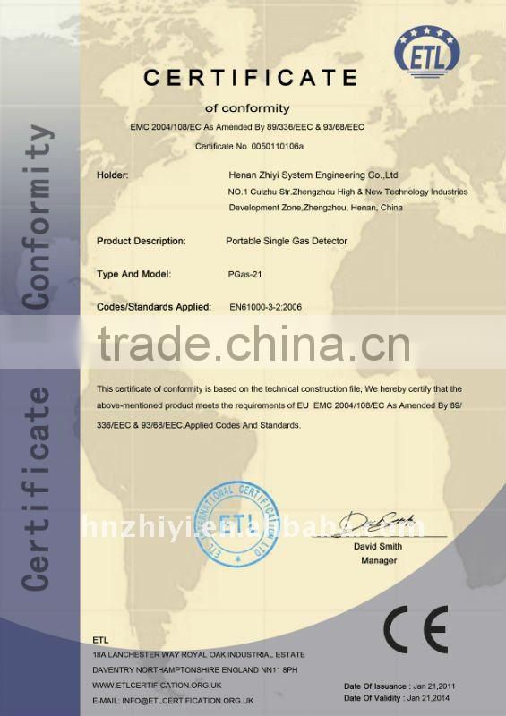 PGas-21 Handheld CL2 chlorine gas detector alarm