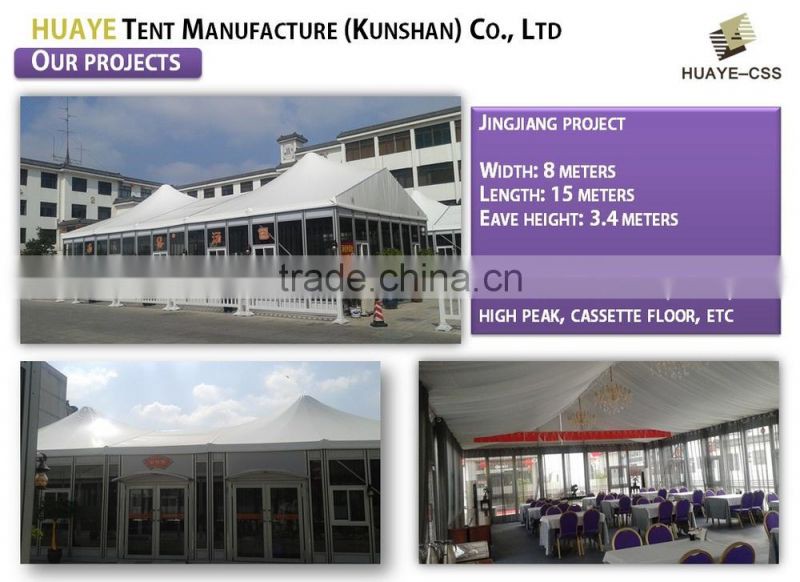 100 people restaurant tent with transparent roof and wall for sale