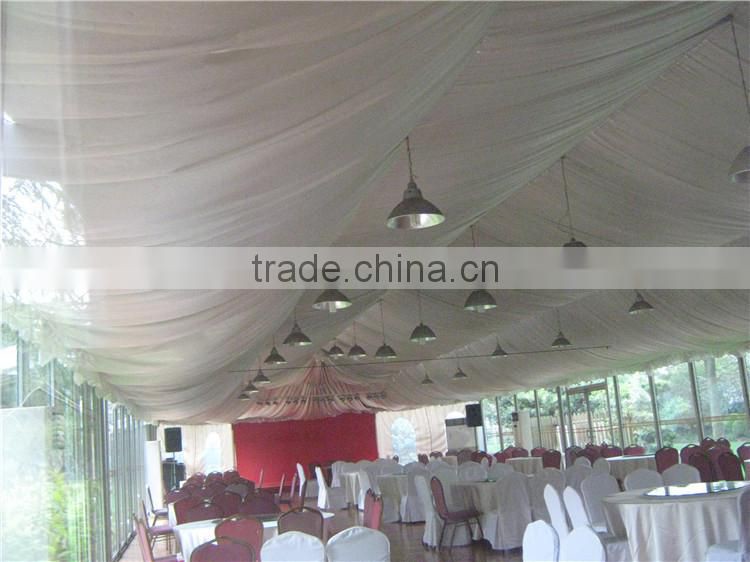Aluminum frame big dinner hall tent with glass wall in cheap price for sale