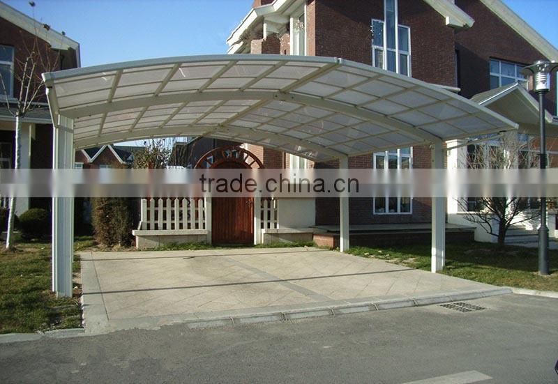 New-style Color coated Metal Car Shelters for Car Parking Shades HX81133A