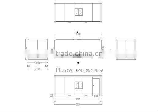 populor metal frame prefab house/ modular homes in china