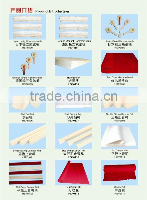 wholesale piano wool accessories and hammer head for piano