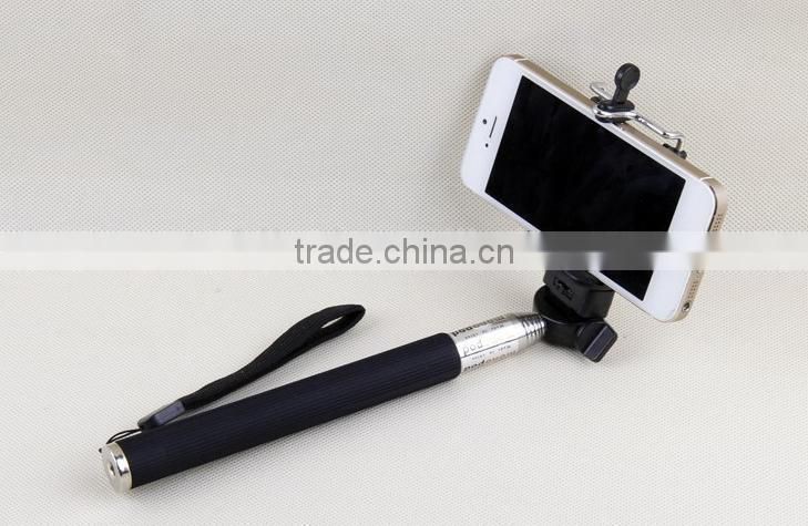 Factory supply wireless bluetooth selfie stick monopod with zoom for IOS mobile phone and Andriod