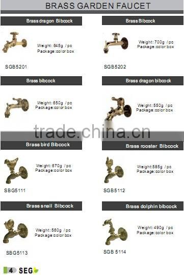 brass animal tap bibcock bird cock faucet