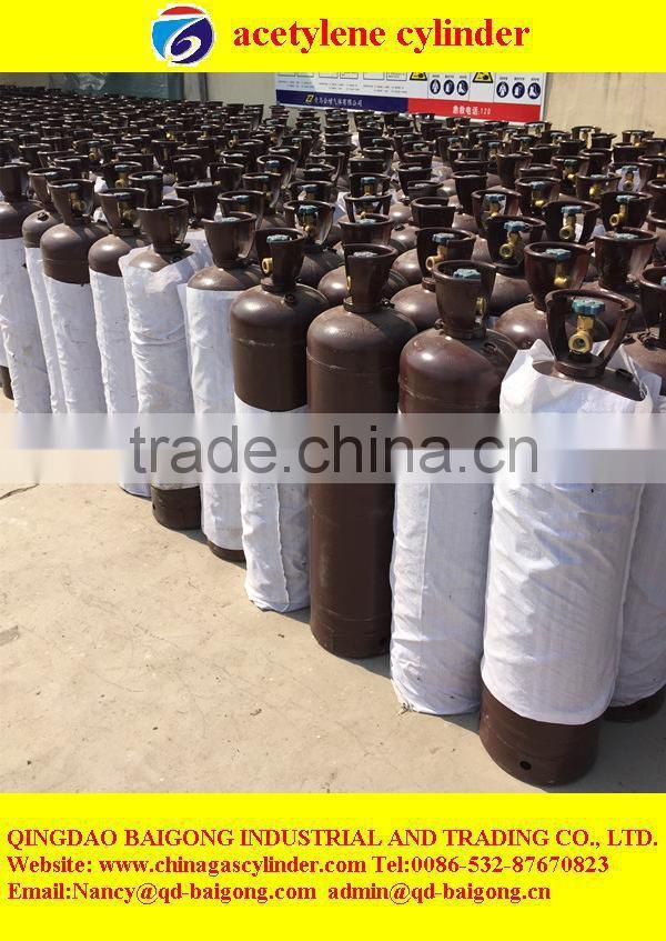 40L acetylene gas cylinder with valve (2017 Best Factory price )