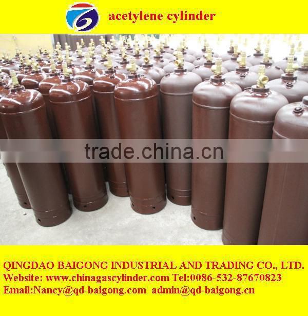40L acetylene gas cylinder with valve (2017 Best Factory price )