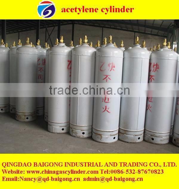 empty welding steel acetylene cylinder