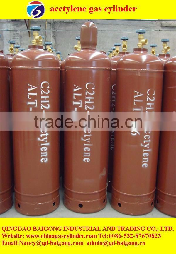 empty welding steel acetylene cylinder