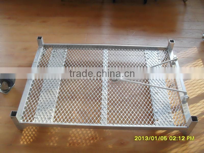 Nursery Plant Net Layer Flower Trolley Cart for sale
