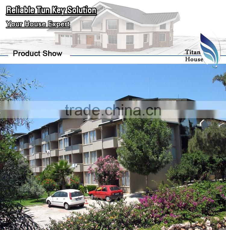 2 Bedroom Prefab Apartment Building with Light Gauge Steel