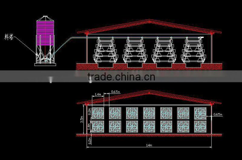 QDXR-4A-4-128T plan A type automatic chicken layer egg collecting system