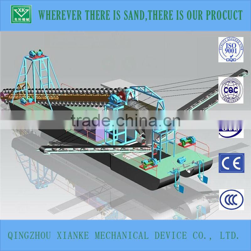 Diesel Engine Bucket Chain Dredger