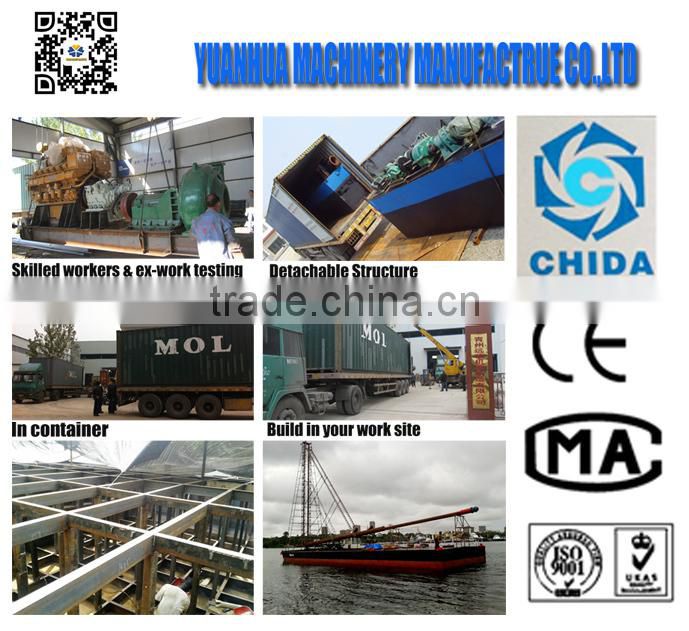 Gold refining machine bucket wheel gold dredge