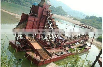 Gold refining machine bucket wheel gold dredge