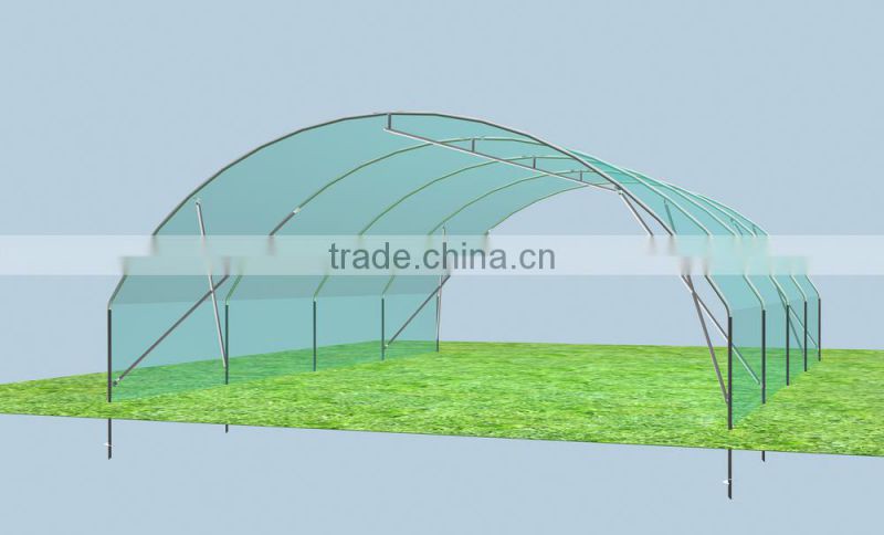 Galvanized Steel Frame Vegetable Tunnel Plastic Greenhouse For Sale