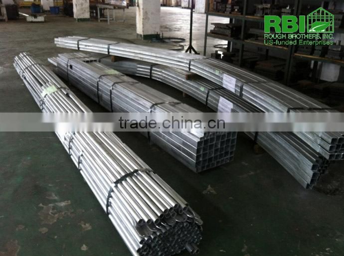 Tunnel 600 film cover low cost agricultural farming Galvanized Steel Frame green house easily assembled single or multi span