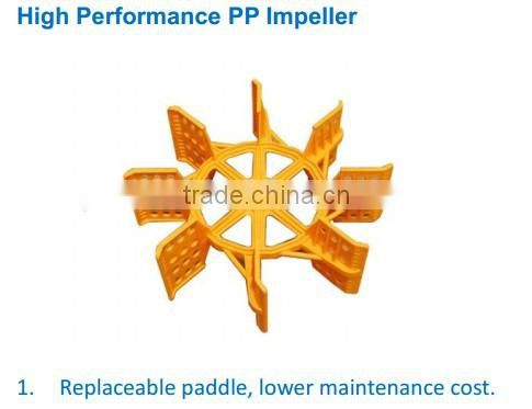 12 impellers paddle wheel aerator