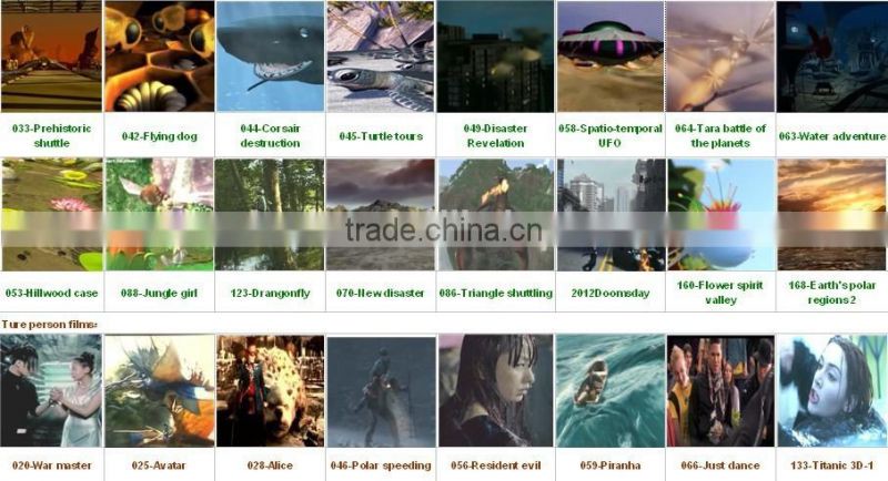 Professional movable 5D7D8D dynamic cinema simulator