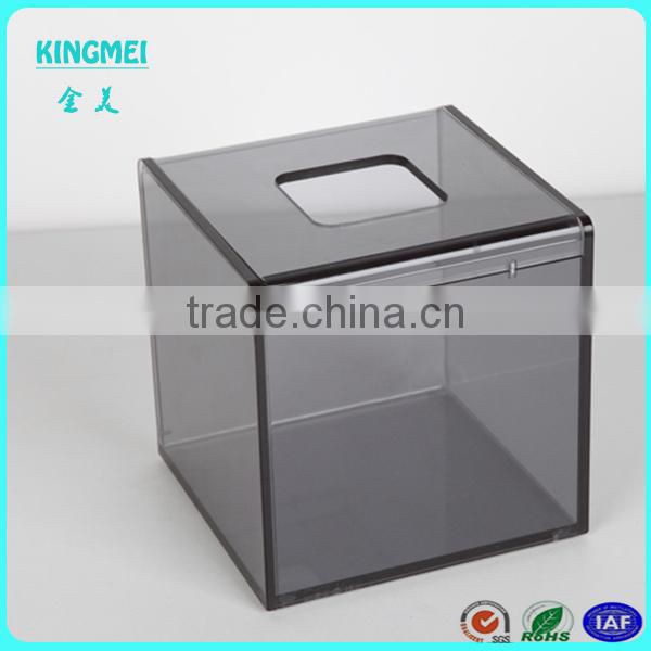Shenzhen kingmei hot sale kinds of acrylic vanity tissue box,napkin box