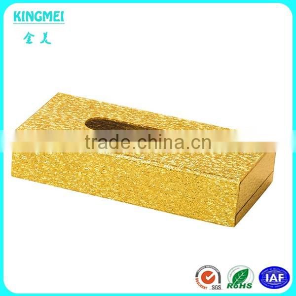 Unique design gold napkin paper box tissue box acrylic organizer for tissue paper