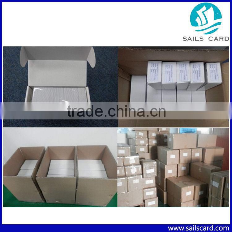 Free Sample inkjet printing magnetic stripe card with 5528 chip