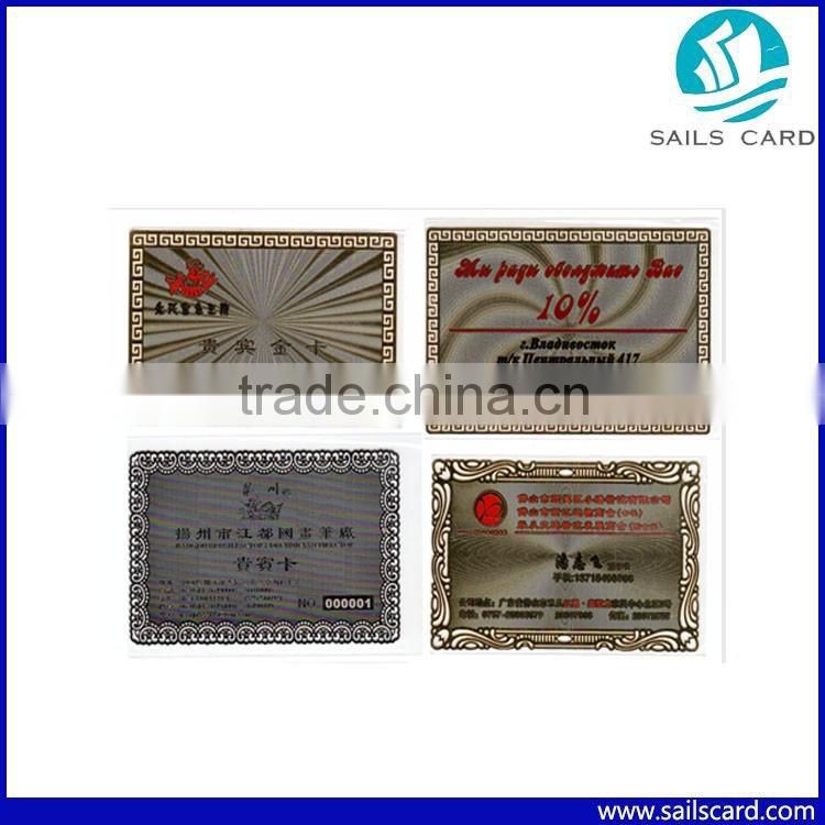 Different Styles Metal business Card VIP card