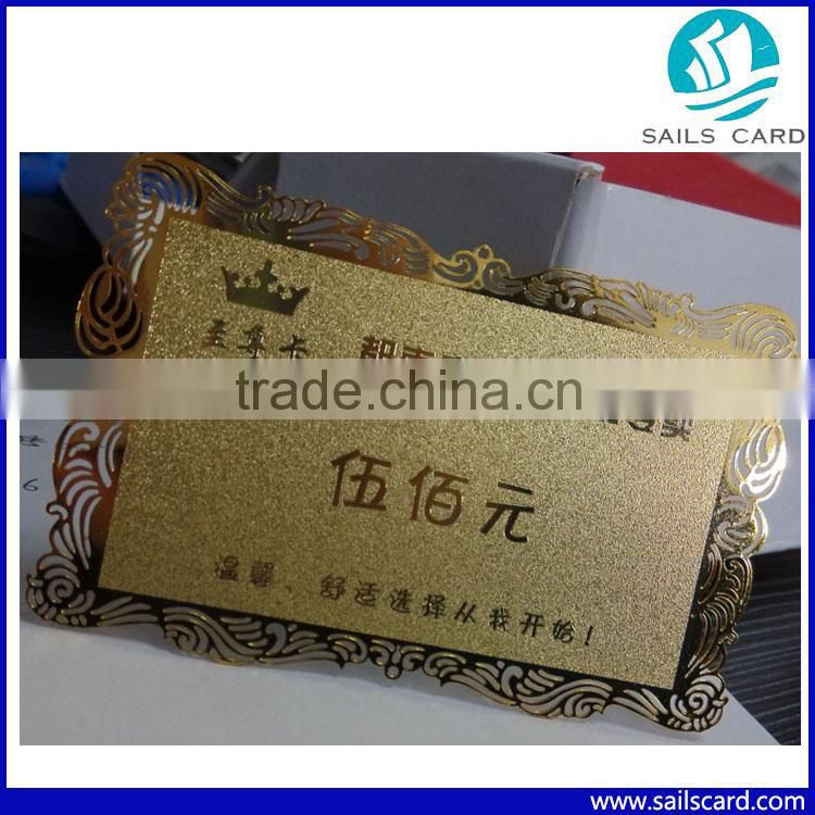 Stainless Steel Membership Metal Business Cards For Sale