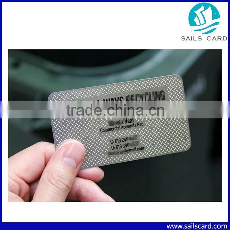 Accepted OEM Irregular shape Business Metal Card